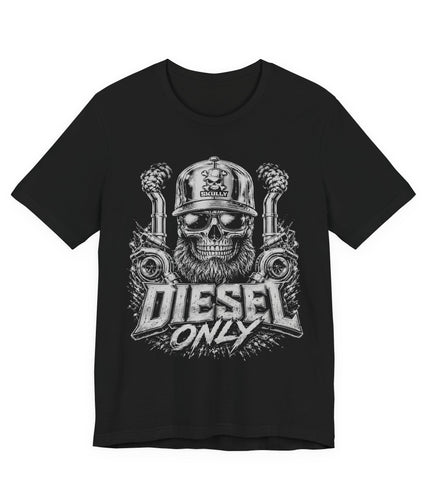 "Diesel Only" — Diesel Mechanic White