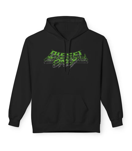 Diesel Only Skull Hoodie — Green Mechanic Trucker