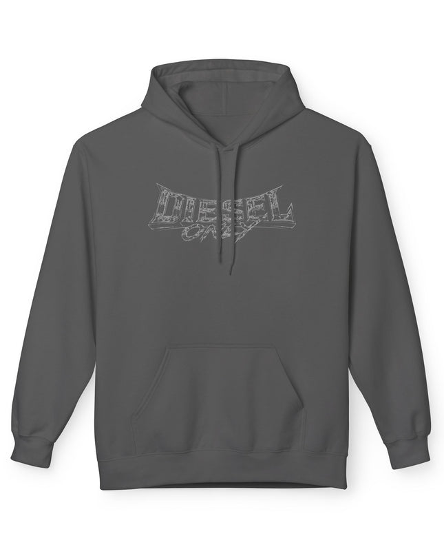 Diesel Only Skully Charcoal Hoodie