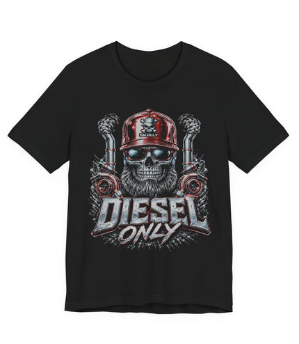 "Diesel Only" — Diesel Mechanic Red