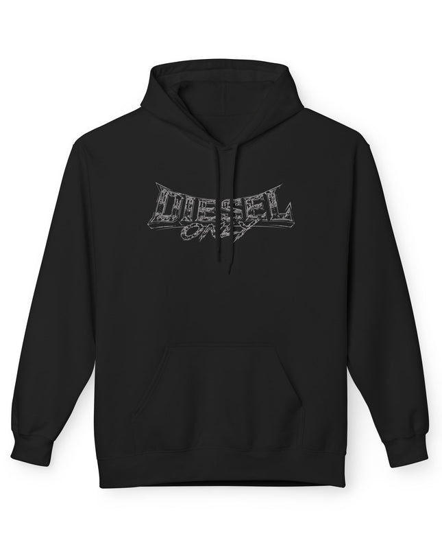 Diesel Only Skully Black Hoodie